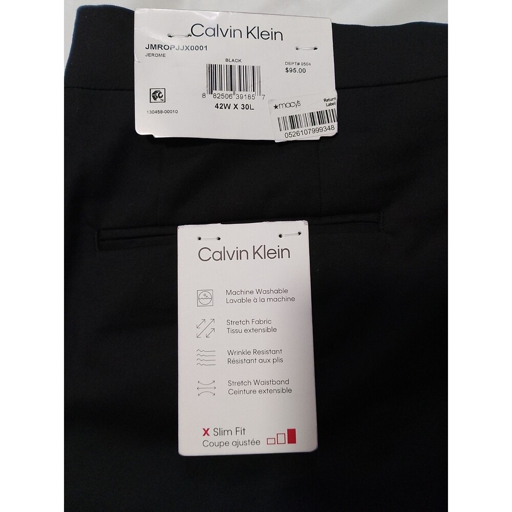 Calvin Klein "Jerome" Slim Fit dress pants 42W x 30L - Picture 11 of 14